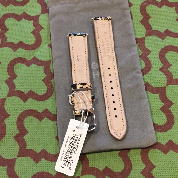 New authentic Michele watch strap 16mm leather